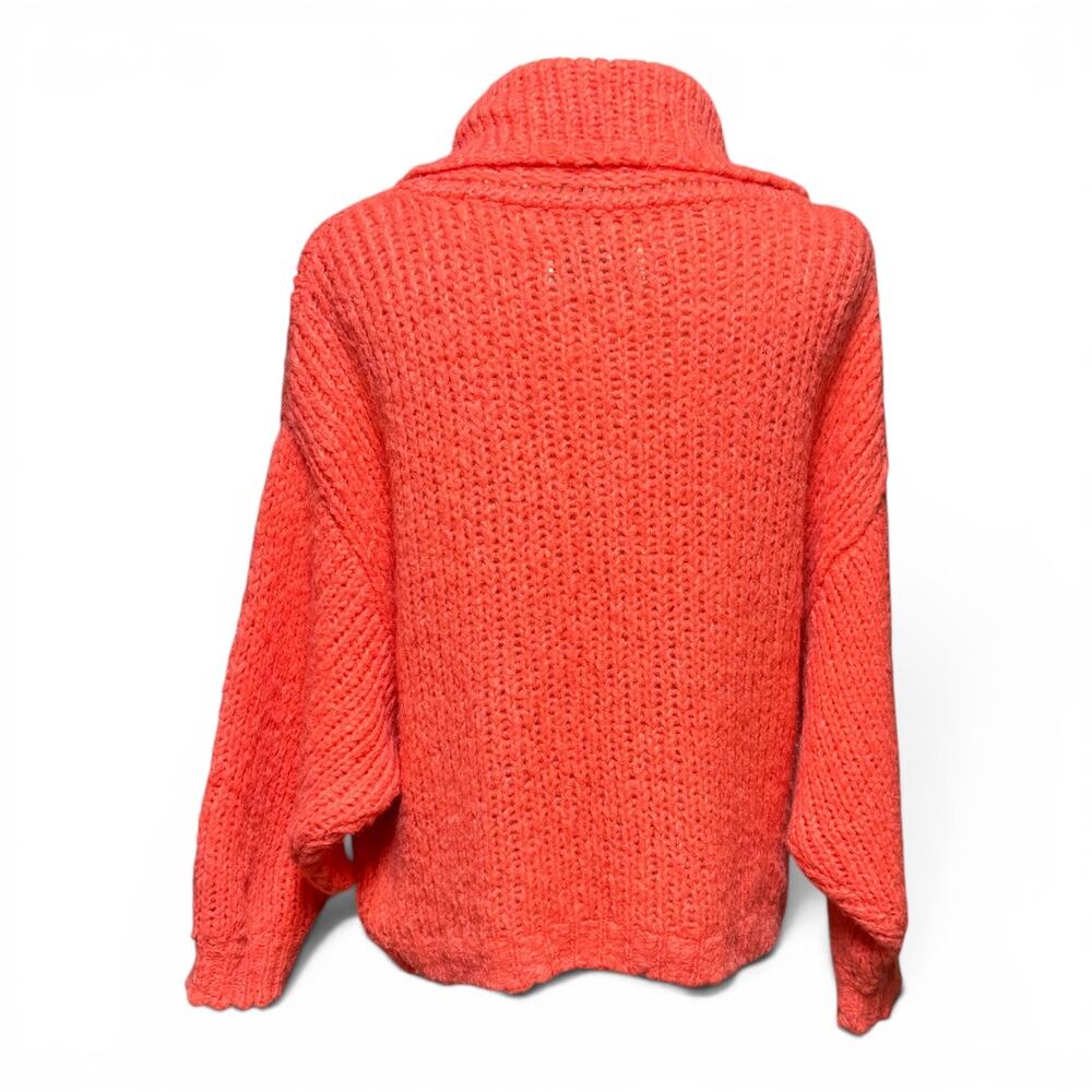 Pilcro Anthropologie Cowl Neck Knit Sweater Pink 1X - Picture 3 of 5